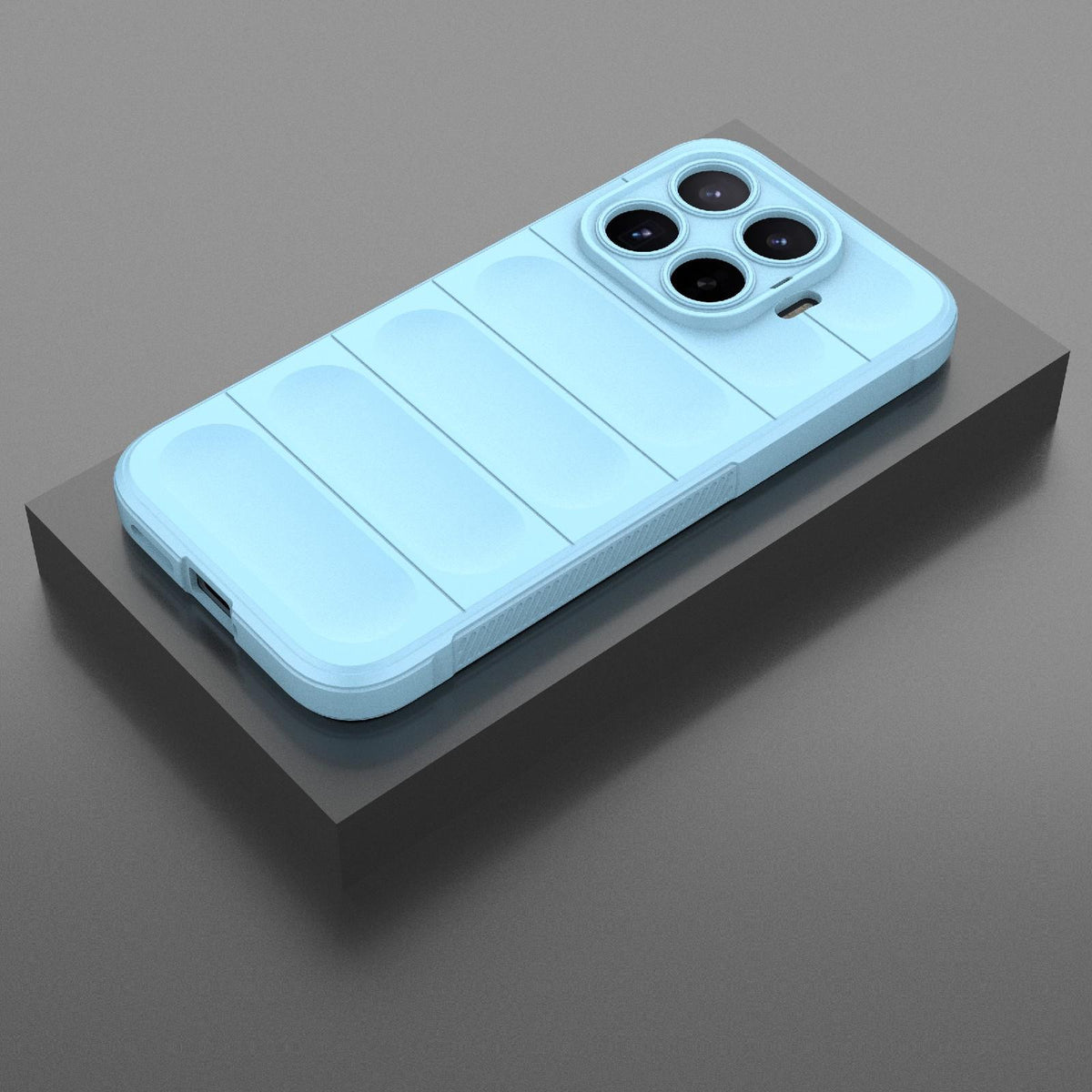 For Xiaomi 17T 5G Global Magic Shield TPU + Flannel Phone Case - Light Blue - EDA007200214F