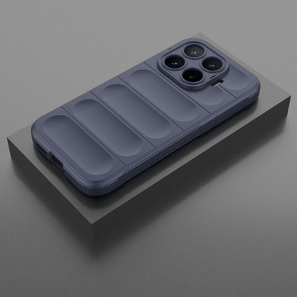 For Xiaomi 17T 5G Global Magic Shield TPU + Flannel Phone Case - Dark Blue - EDA007200214G