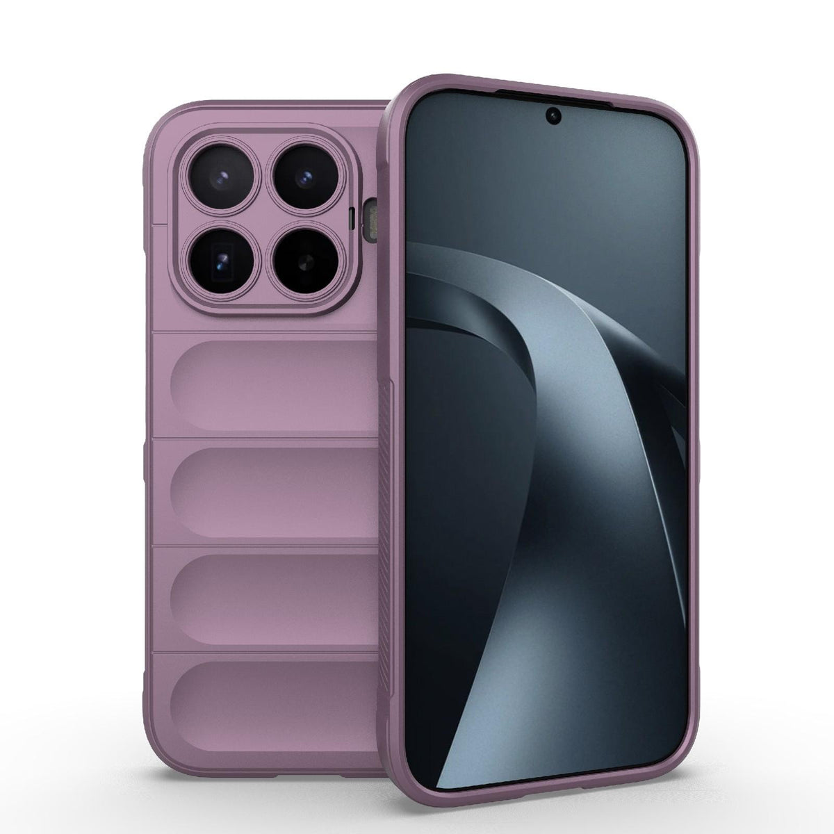 For Xiaomi 17T 5G Global Magic Shield TPU + Flannel Phone Case - Purple - EDA007200214H