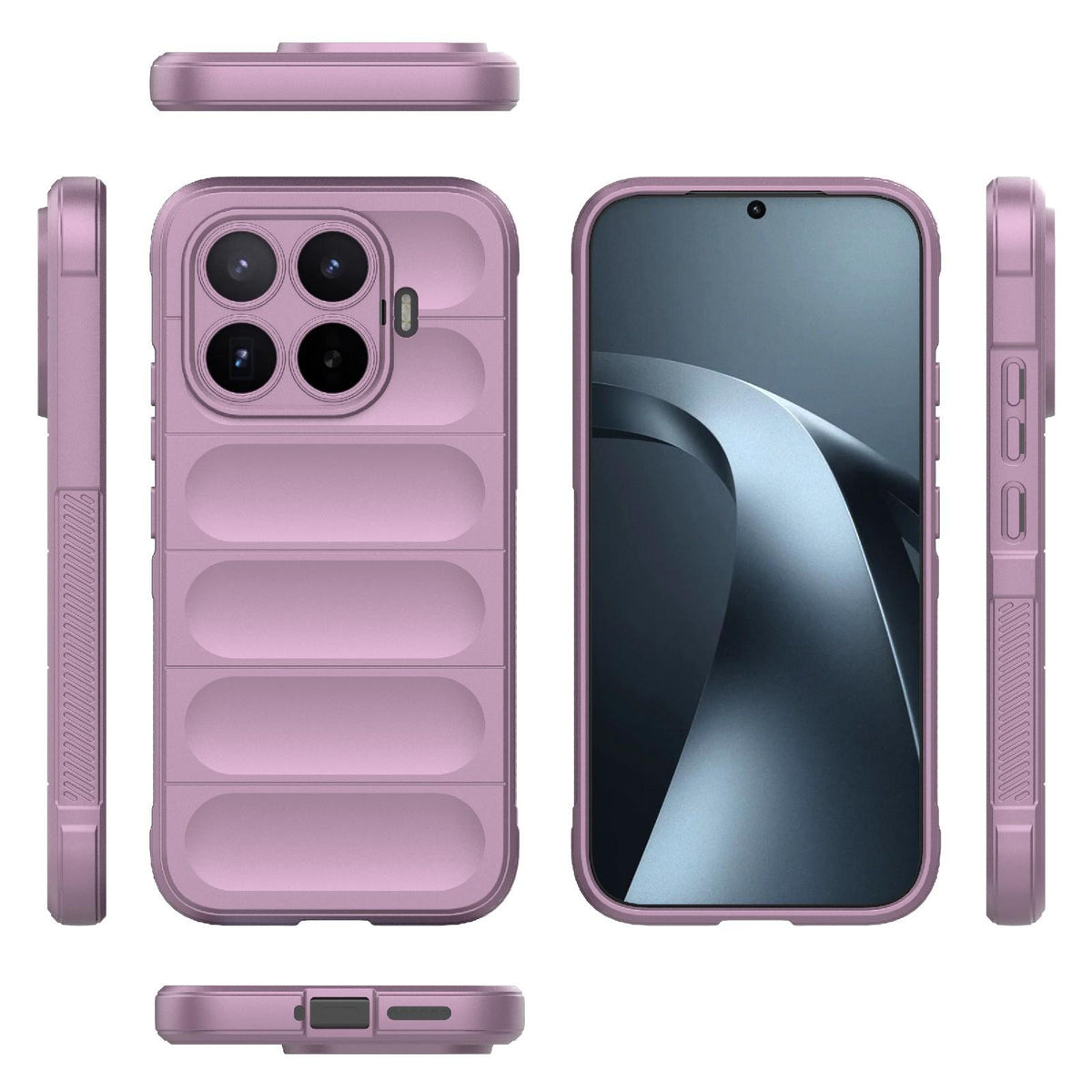 For Xiaomi 17T 5G Global Magic Shield TPU + Flannel Phone Case - Purple - EDA007200214H