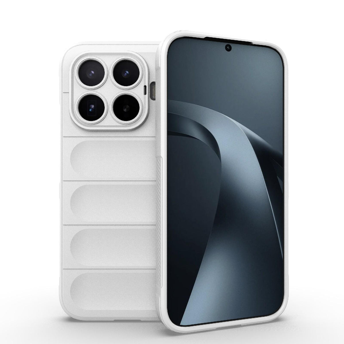 For Xiaomi 17T 5G Global Magic Shield TPU + Flannel Phone Case - White - EDA007200214J