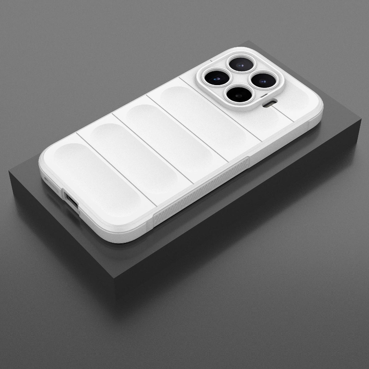 For Xiaomi 17T 5G Global Magic Shield TPU + Flannel Phone Case - White - EDA007200214J
