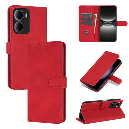 For Redmi 15a 5G/R70 5G/R70m 5G AZNS Skin Feel Calf Texture Flip Leather Phone Case(Red)