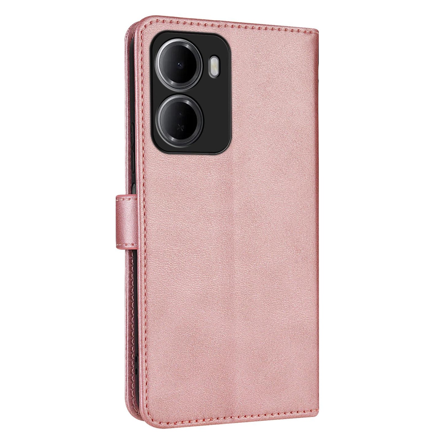 For Redmi 15a 5G/R70 5G/R70m 5G AZNS Skin Feel Calf Texture Flip Leather Phone Case(Rose Gold)