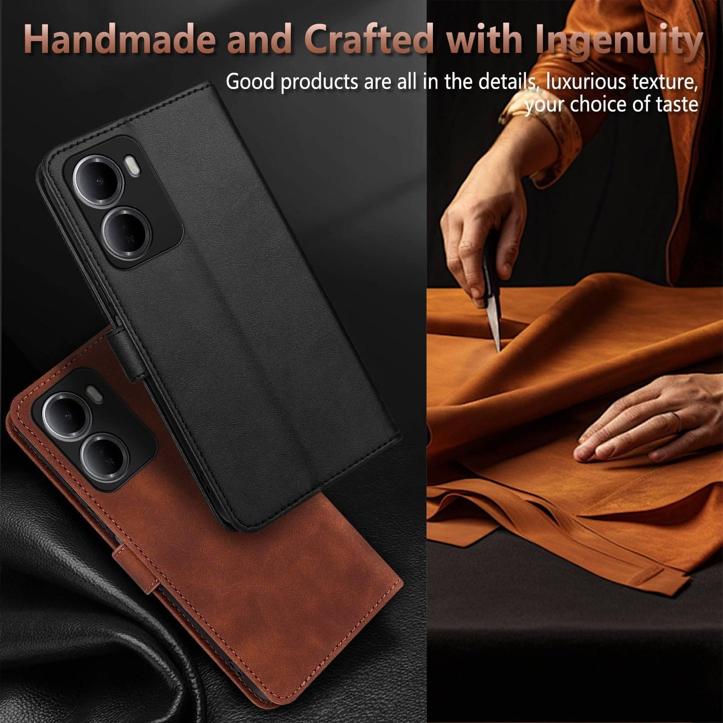 For Redmi 15a 5G/R70 5G/R70m 5G AZNS Skin Feel Calf Texture Flip Leather Phone Case(Rose Gold)