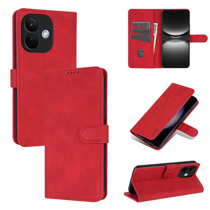 For Redmi Note 17 Pro 5G Global 163mm AZNS Skin Feel Calf Texture Flip Leather Phone Case(Red)
