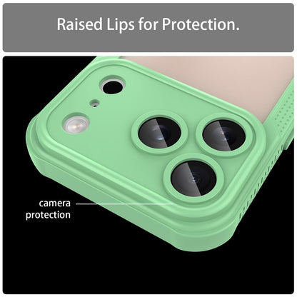For iPhone 18 Pro Armor Glaze PC Hybrid TPU Phone Case - Green - EDA007225339D