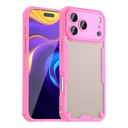For iPhone 18 Pro Max Armor Glaze PC Hybrid TPU Phone Case - Pink - EDA007225340A