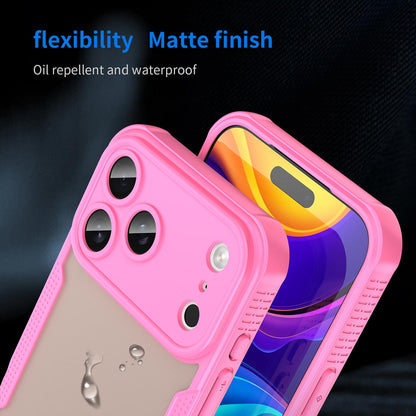 For iPhone 18 Pro Max Armor Glaze PC Hybrid TPU Phone Case - Pink - EDA007225340A