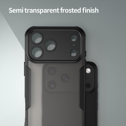 For iPhone 18 Pro Max Armor Glaze PC Hybrid TPU Phone Case - Black - EDA007225340B