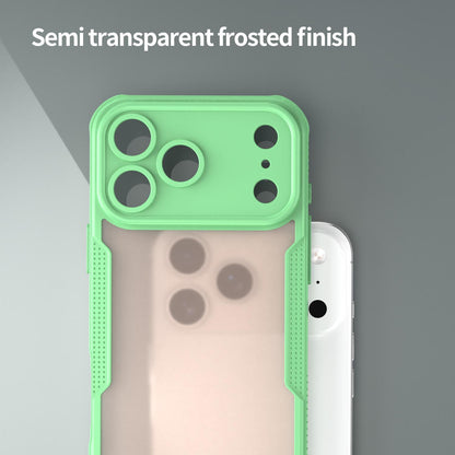 For iPhone 18 Pro Max Armor Glaze PC Hybrid TPU Phone Case - Green - EDA007225340D