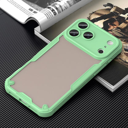 For iPhone 18 Pro Max Armor Glaze PC Hybrid TPU Phone Case - Green - EDA007225340D