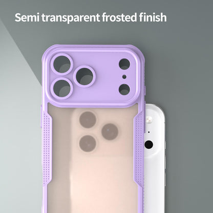 For iPhone 18 Pro Max Armor Glaze PC Hybrid TPU Phone Case - Purple - EDA007225340E