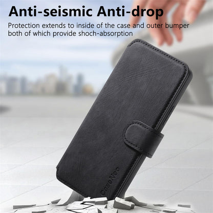 For Redmi K90 Pro Max / Poco F8 Ultra CaseNeo MagSafe RFID Anti-theft Retro Leather Phone Case(Black)