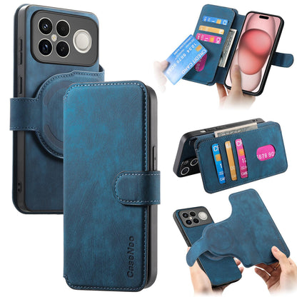 For Redmi K90 Pro Max / Poco F8 Ultra CaseNeo MagSafe RFID Anti-theft Retro Leather Phone Case(Blue)