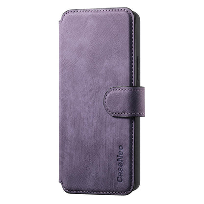 For Redmi K90 Pro Max / Poco F8 Ultra CaseNeo MagSafe RFID Anti-theft Retro Leather Phone Case(Purple)
