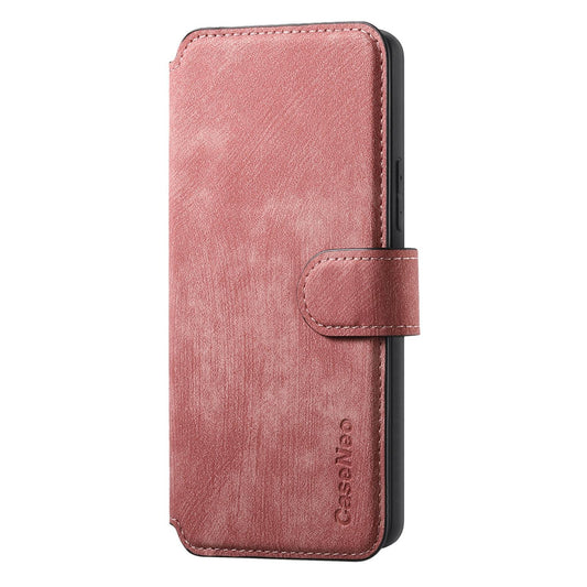 For Xiaomi 17 Pro Max CaseNeo MagSafe RFID Anti-theft Retro Leather Phone Case - Pink - EDA007235718E