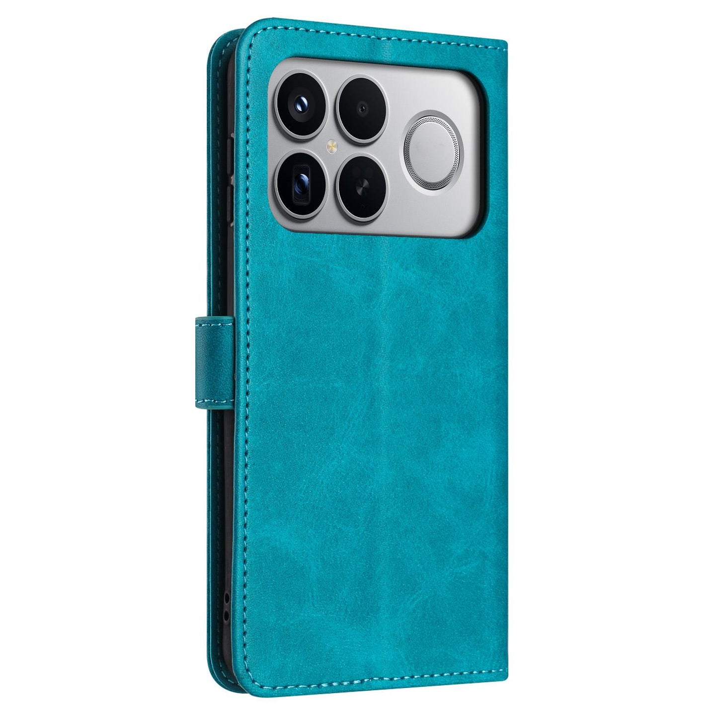 For Redmi K90 Pro Max / Poco F8 Ultra Solid Calf Texture Flip Leather Phone Case(Green)