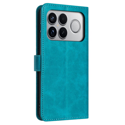 For Redmi K90 Pro Max / Poco F8 Ultra Solid Calf Texture Flip Leather Phone Case(Green)