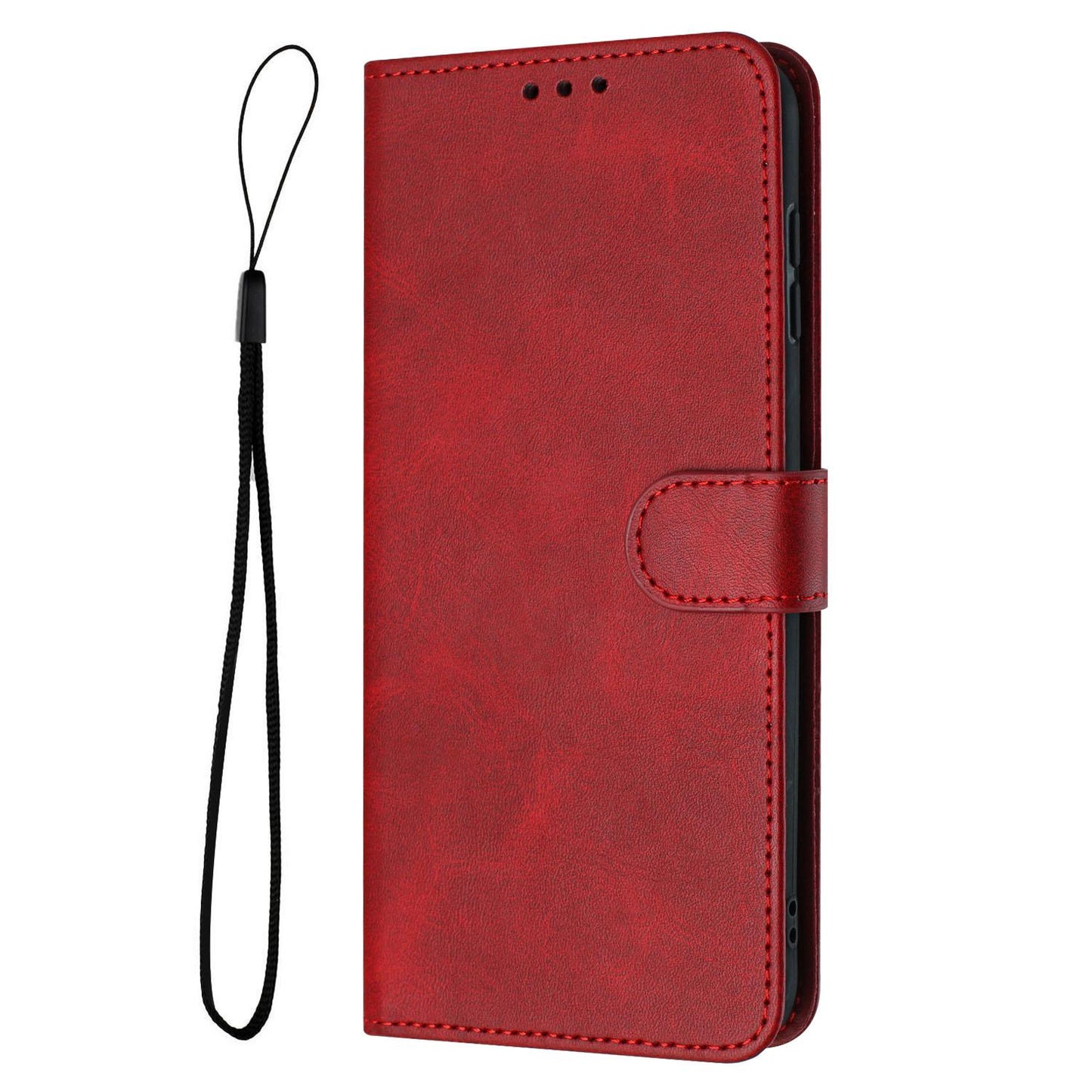 For Redmi K90 Pro Max / Poco F8 Ultra Solid Calf Texture Flip Leather Phone Case(Red)