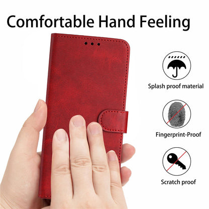 For Redmi K90 Pro Max / Poco F8 Ultra Solid Calf Texture Flip Leather Phone Case(Red)