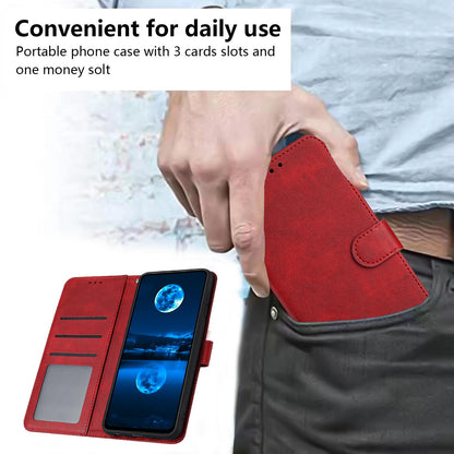 For Redmi K90 Pro Max / Poco F8 Ultra Solid Calf Texture Flip Leather Phone Case(Red)