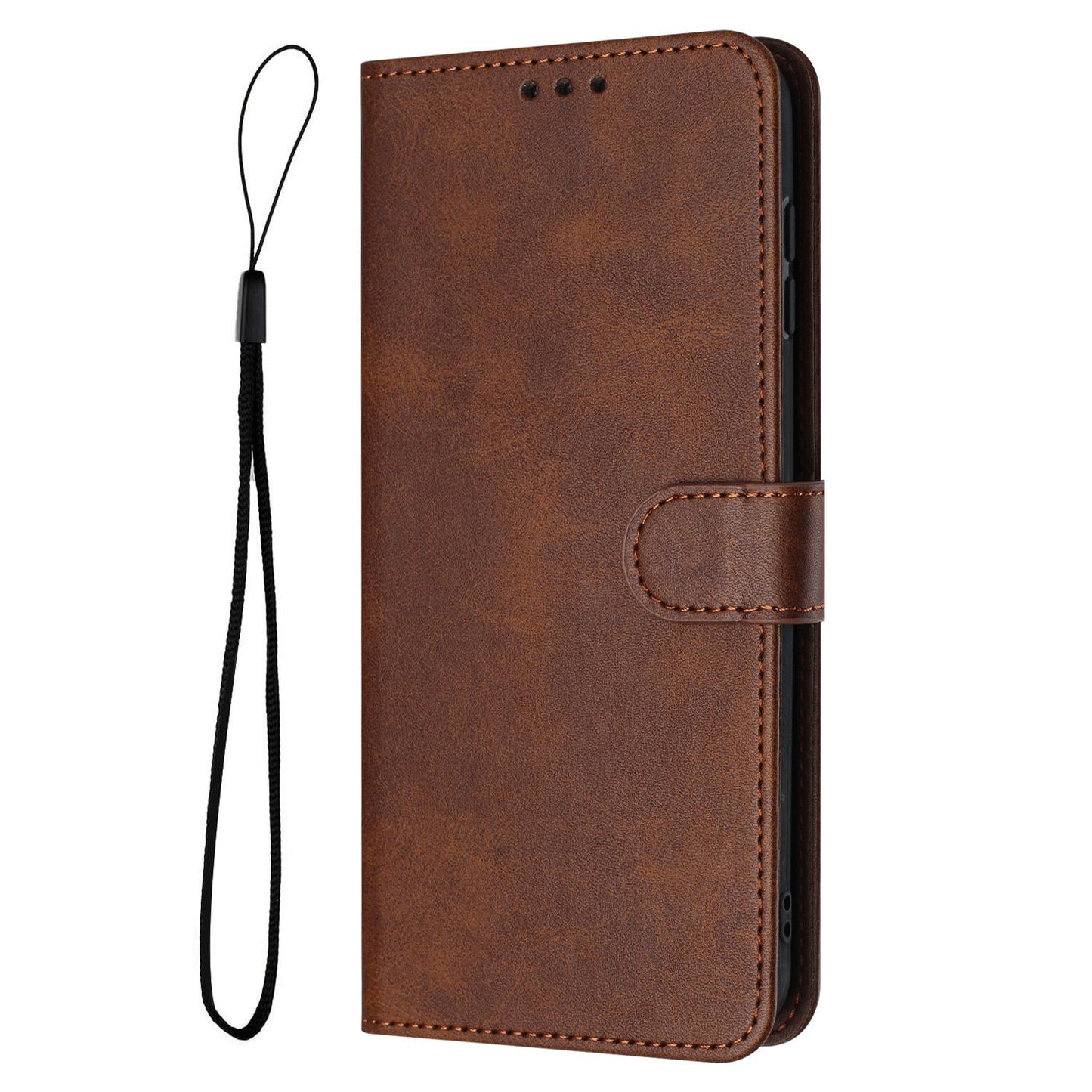 For Redmi K90 Pro Max / Poco F8 Ultra Solid Calf Texture Flip Leather Phone Case(Brown)