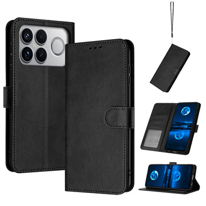 For Redmi K90 Pro Max / Poco F8 Ultra Solid Calf Texture Flip Leather Phone Case(Black)