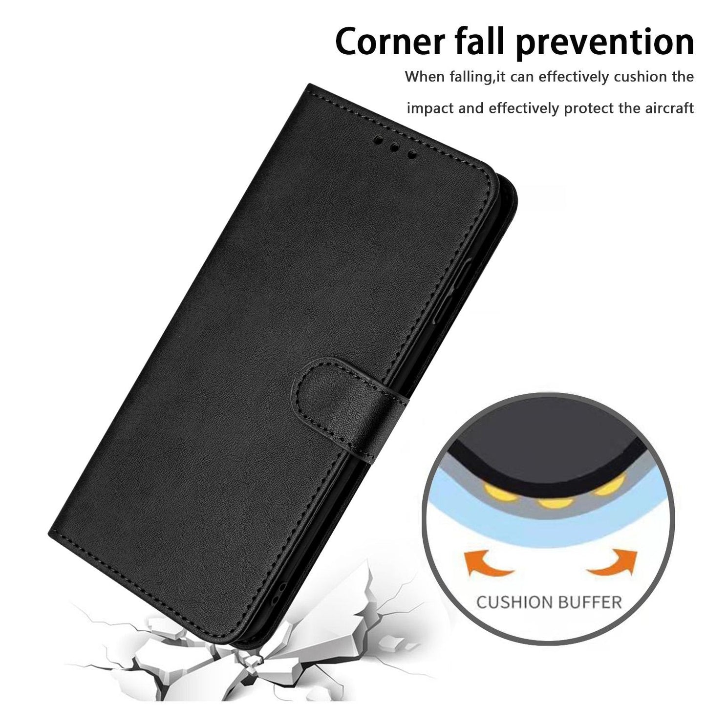For Redmi K90 Pro Max / Poco F8 Ultra Solid Calf Texture Flip Leather Phone Case(Black)