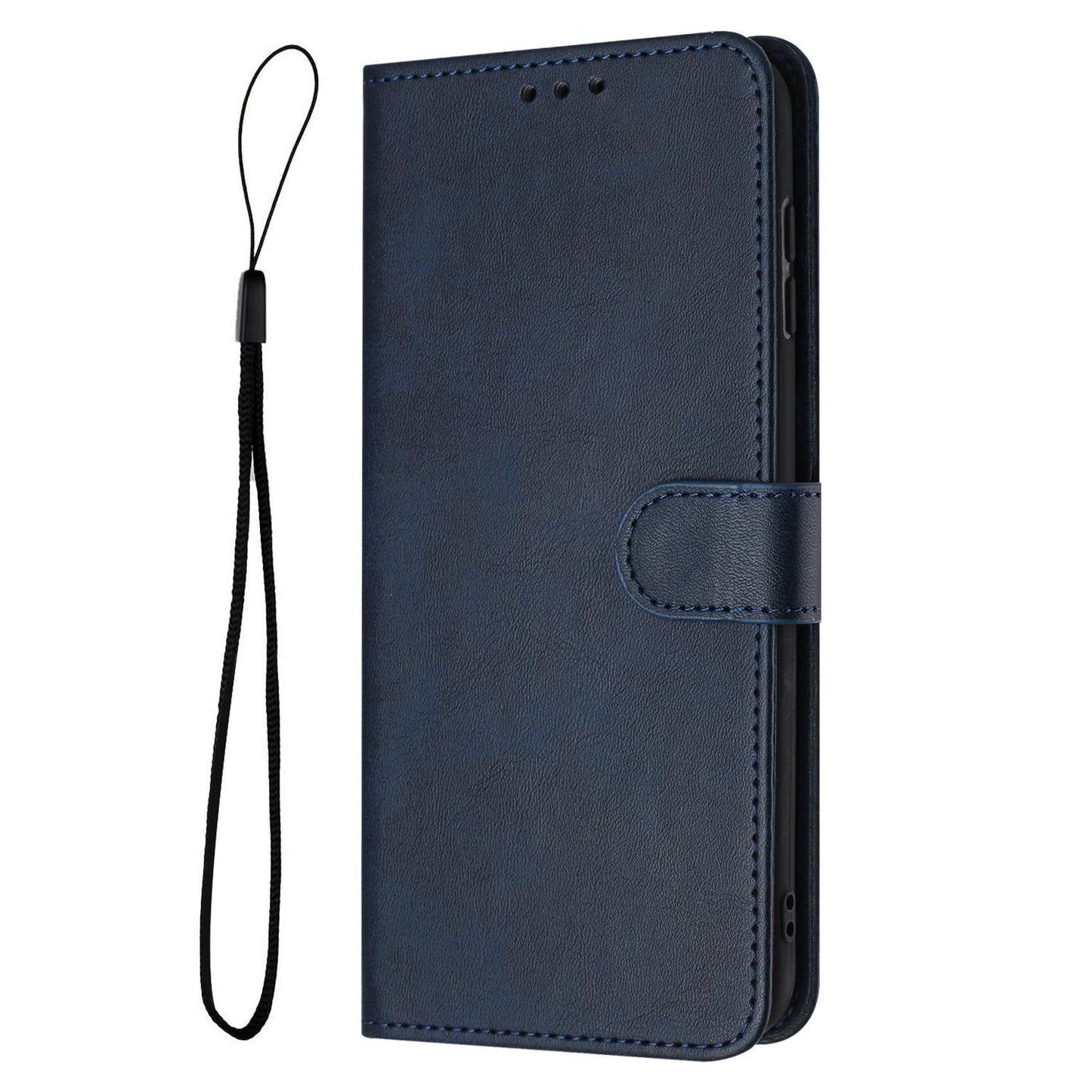 For Redmi K90 Pro Max / Poco F8 Ultra Solid Calf Texture Flip Leather Phone Case(Dark Blue)