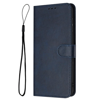 For Redmi K90 Pro Max / Poco F8 Ultra Solid Calf Texture Flip Leather Phone Case(Dark Blue)