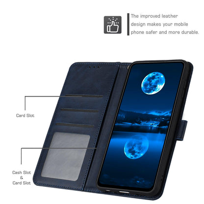 For Redmi K90 Pro Max / Poco F8 Ultra Solid Calf Texture Flip Leather Phone Case(Dark Blue)