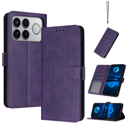 For Redmi K90 Pro Max / Poco F8 Ultra Solid Calf Texture Flip Leather Phone Case(Purple)