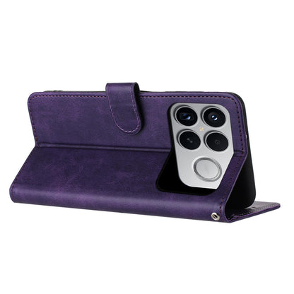 For Redmi K90 Pro Max / Poco F8 Ultra Solid Calf Texture Flip Leather Phone Case(Purple)