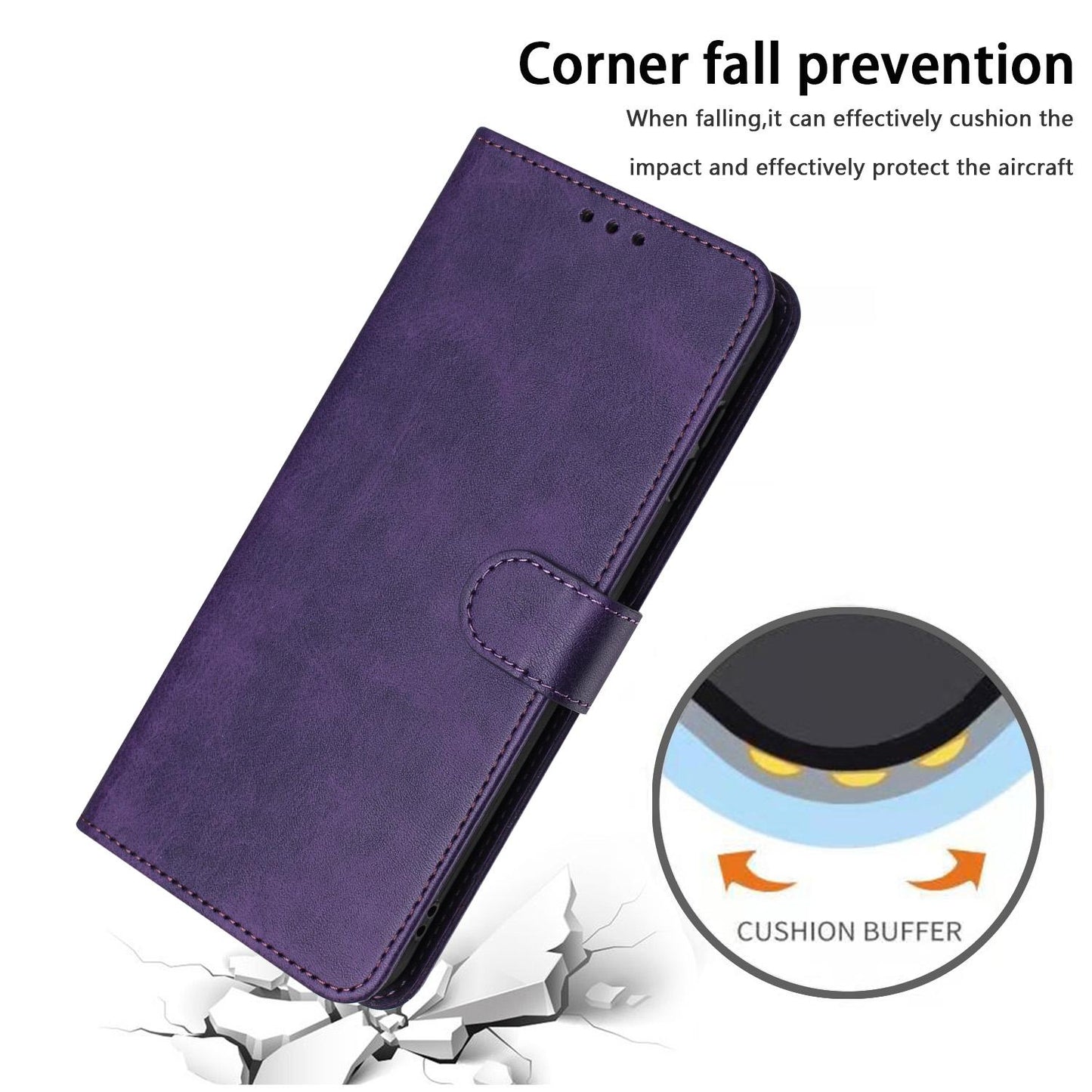 For Redmi K90 Pro Max / Poco F8 Ultra Solid Calf Texture Flip Leather Phone Case(Purple)