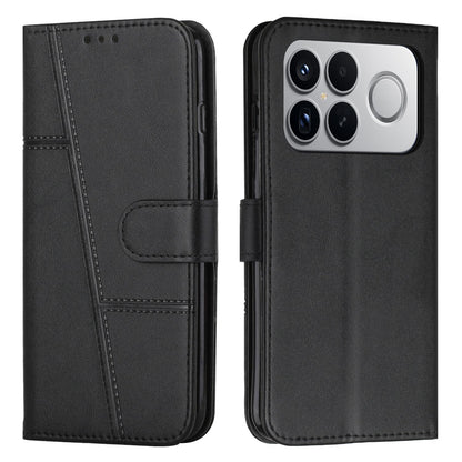 For Redmi K90 Pro Max / Poco F8 Ultra Stitching Calf Texture Buckle Leather Phone Case(Black)