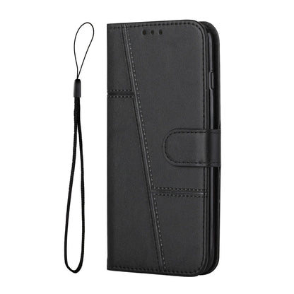 For Redmi K90 Pro Max / Poco F8 Ultra Stitching Calf Texture Buckle Leather Phone Case(Black)