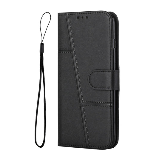 For Redmi K90 Pro Max / Poco F8 Ultra Stitching Calf Texture Buckle Leather Phone Case(Black)