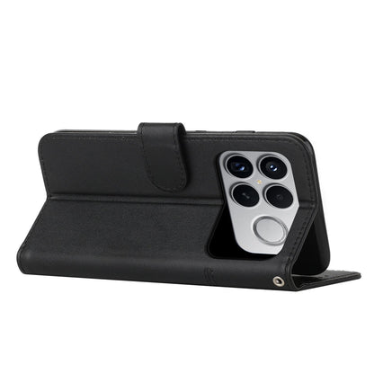 For Redmi K90 Pro Max / Poco F8 Ultra Stitching Calf Texture Buckle Leather Phone Case(Black)