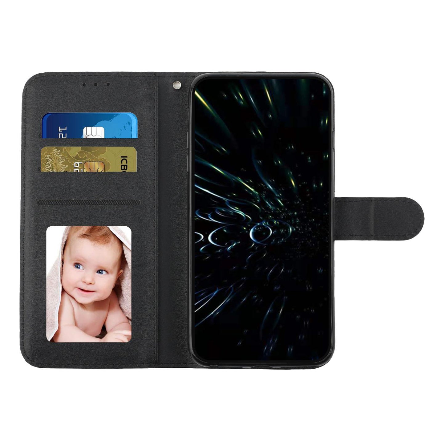 For Redmi K90 Pro Max / Poco F8 Ultra Stitching Calf Texture Buckle Leather Phone Case(Black)