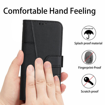 For Redmi K90 Pro Max / Poco F8 Ultra Stitching Calf Texture Buckle Leather Phone Case(Black)