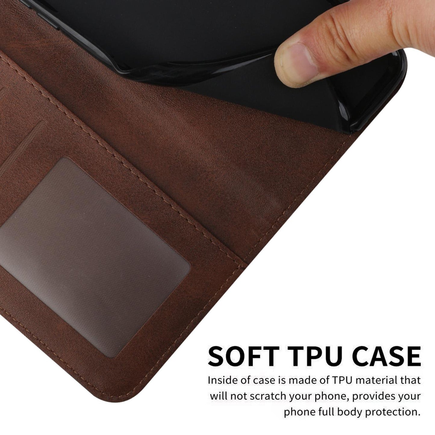 For Redmi K90 Pro Max / Poco F8 Ultra Stitching Calf Texture Buckle Leather Phone Case(Brown)