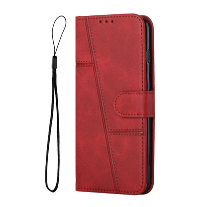 For Redmi K90 Pro Max / Poco F8 Ultra Stitching Calf Texture Buckle Leather Phone Case(Red)