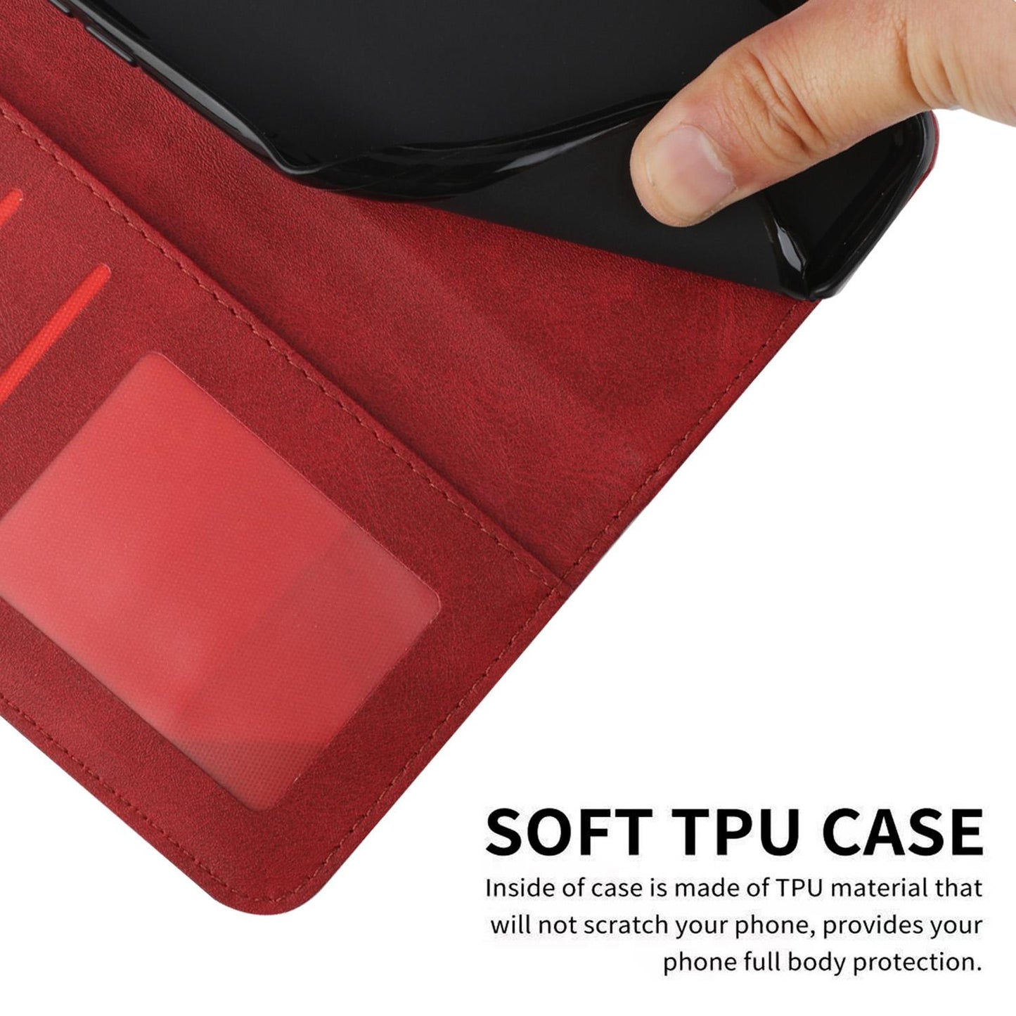 For Redmi K90 Pro Max / Poco F8 Ultra Stitching Calf Texture Buckle Leather Phone Case(Red)