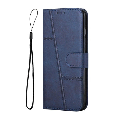 For Redmi K90 Pro Max / Poco F8 Ultra Stitching Calf Texture Buckle Leather Phone Case(Blue)