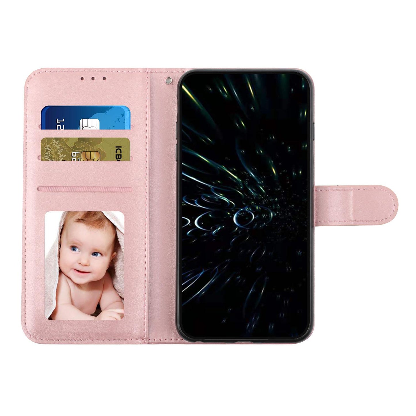 For Redmi K90 Pro Max / Poco F8 Ultra Stitching Calf Texture Buckle Leather Phone Case(Rose Gold)