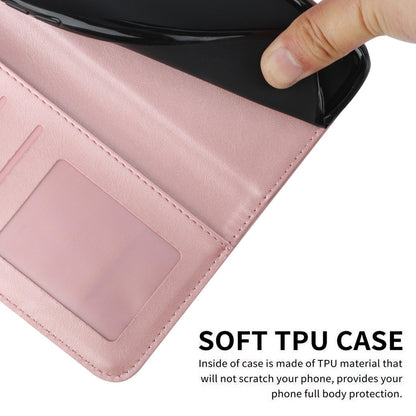 For Redmi K90 Pro Max / Poco F8 Ultra Stitching Calf Texture Buckle Leather Phone Case(Rose Gold)