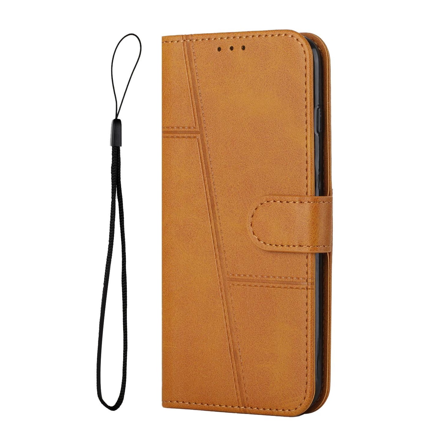 For Redmi K90 Pro Max / Poco F8 Ultra Stitching Calf Texture Buckle Leather Phone Case(Yellow)