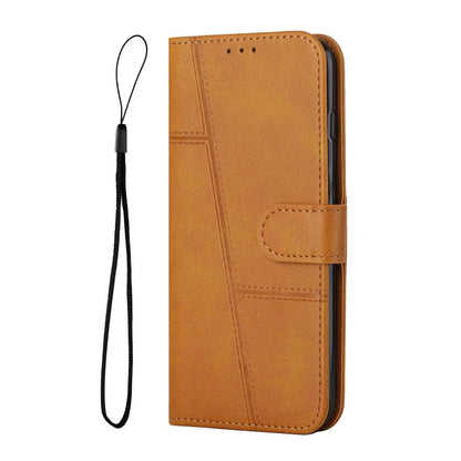 For Redmi K90 Pro Max / Poco F8 Ultra Stitching Calf Texture Buckle Leather Phone Case(Yellow)