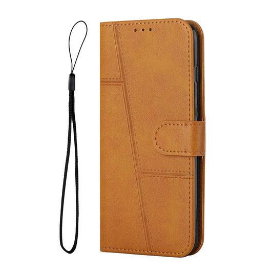 For Redmi K90 Pro Max / Poco F8 Ultra Stitching Calf Texture Buckle Leather Phone Case(Yellow)